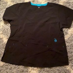 Black scrub top